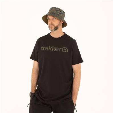 Trakker T-shirt CR Logo Black Camo